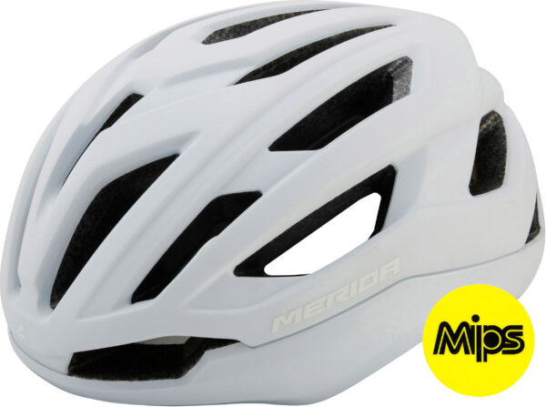 Cestná Prilba Merida Apex MIPS Matná Biela/Lesklá Biela (58-62cm)