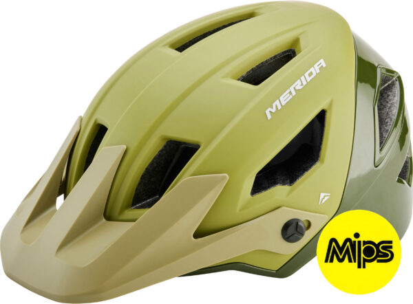 MTB Каска Merida Trailbanger MIPS Матово Зелена/Гланц Зелена (58-62cm)