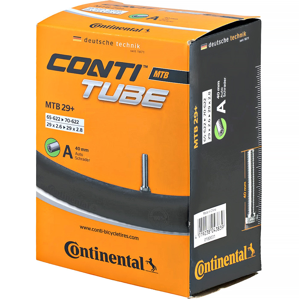 Continental MTB 29 Wide B+ Fahrradschlauch 65/70-622 Auto-Ventil A40 Verpackt