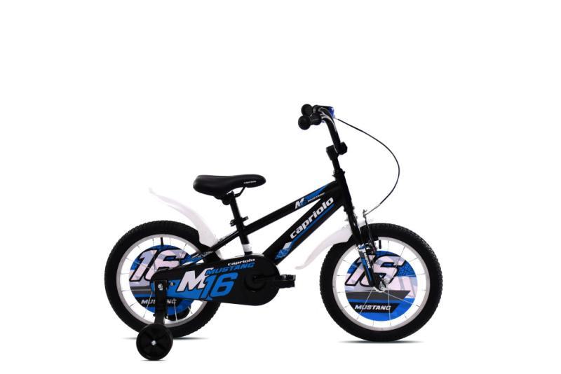 Capriolo Mustang 16" Kinderfahrrad Schwarz/Blau (925122-16)
