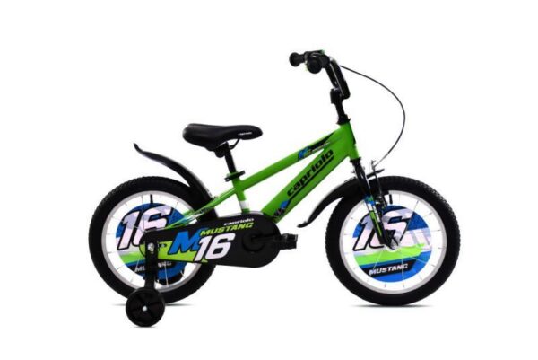 Dječji Bicikl Capriolo Mustang 16" Zeleno-Crni (925123-16)