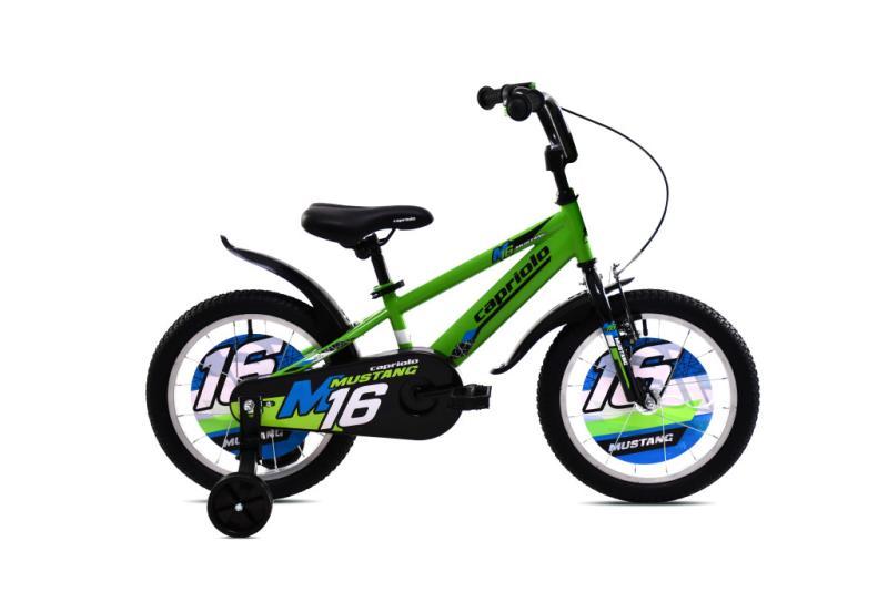 Capriolo Mustang 16" Kinderfahrrad Grün/Schwarz (925123-16)