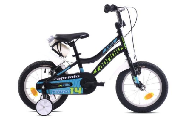 Dječji Bicikl Capriolo Kido 14" Crno-Zeleni (926356-14)