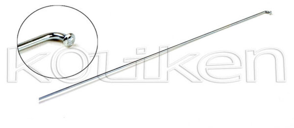 Žbice 256mm 14G sa 2mm Nazuvicama Crne (Pakiranje od 144 kom)